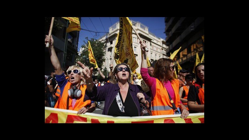 Grecia, sindacati minacciano nuovi scioperi per la prossima settimana