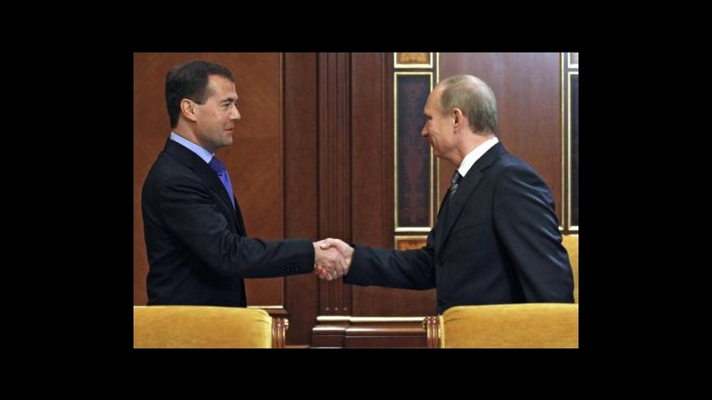 Russia, Medvedev: Ritorno Putin a presidenza non porterà stagnazione