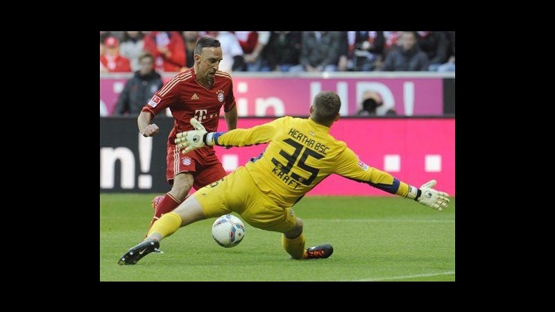 Bundesliga, Bayern inarrestabile: Gomez e Ribery travolgono l’Hertha