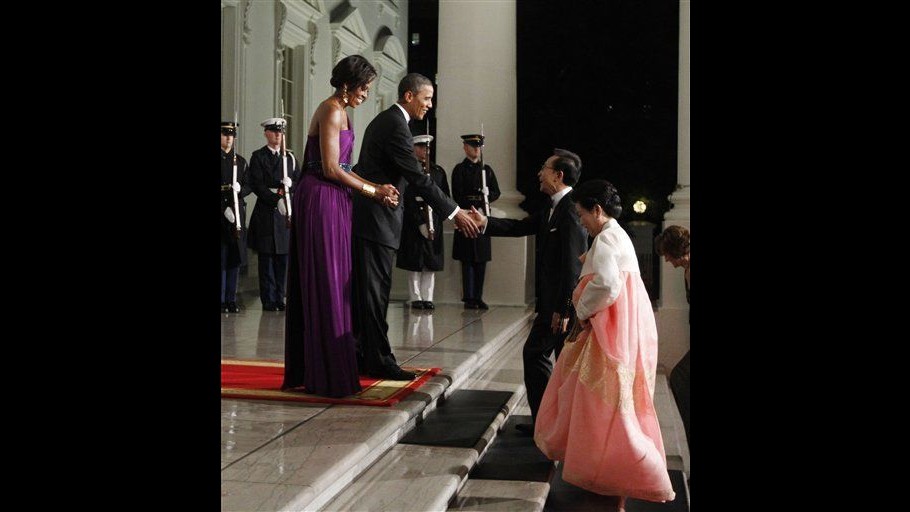 Usa, cena di Stato alla Casa Bianca per accogliere Lee Myung-bak