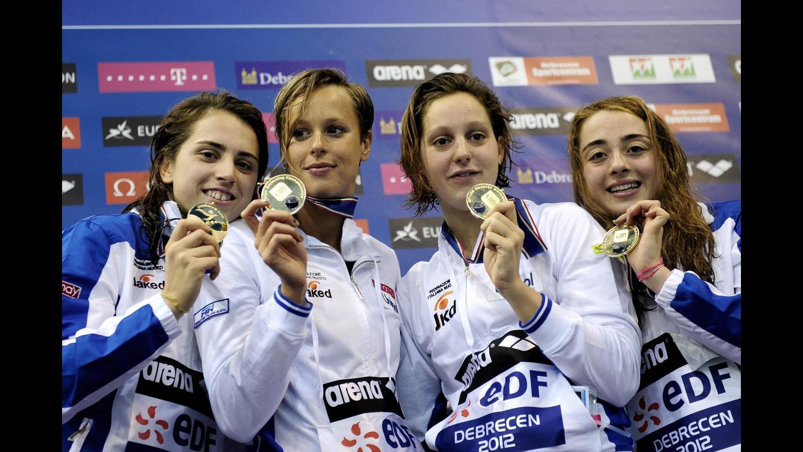 Pellegrini show agli Europei, Italia oro nella 4×200