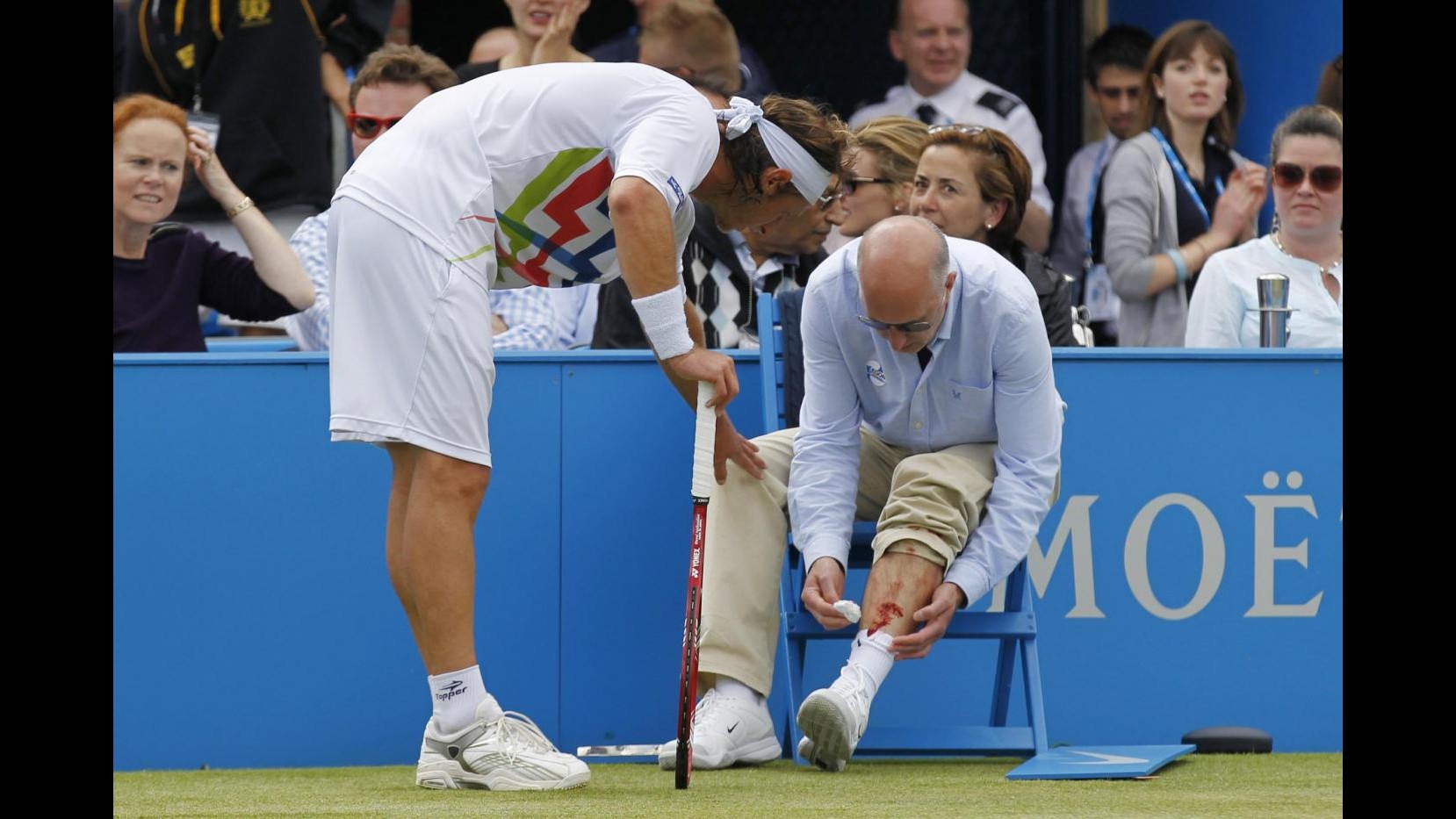 Nalbandian ferisce giudice linea, Cilic vince Queen’s per squalifica