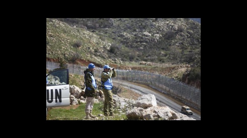 Onu estende di 6 mesi mandato osservatori in Alture Golan