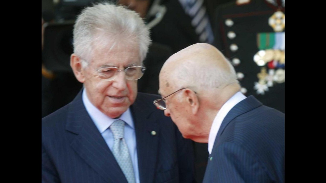 Vertice d’emergenza Napolitano-Monti