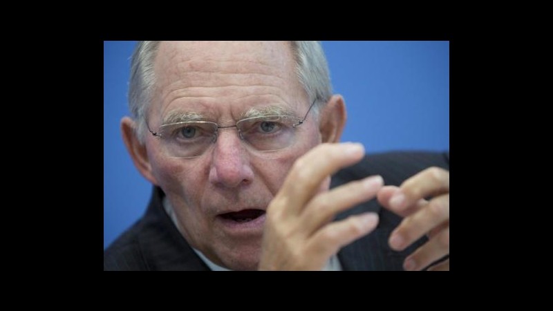 Spagna, Schaeuble: Non necessita di aiuti oltre a quelli per banche