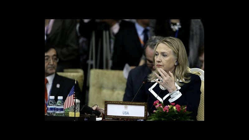 Usa, Clinton: Stanziati 50 mln dollari in 3 anni per Paesi sudest Asia