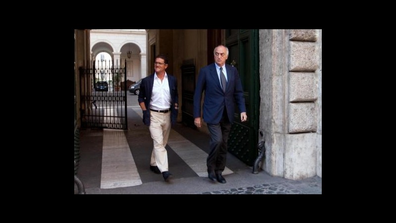 Giraudo e Capello incontrano Berlusconi a palazzo Grazioli