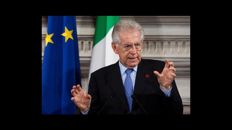 Monti: Abbiamo iniziato un percorso di guerra a vizi e pregiudizi