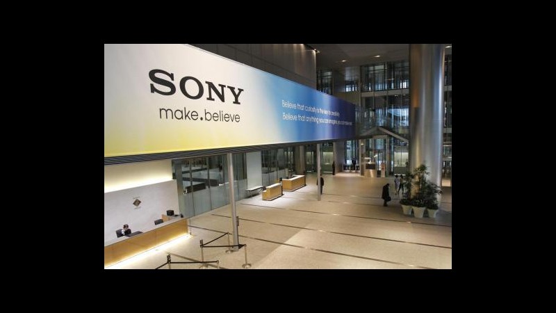 Sony, in trimestre aprile-giugno utili -24,6 mld yen