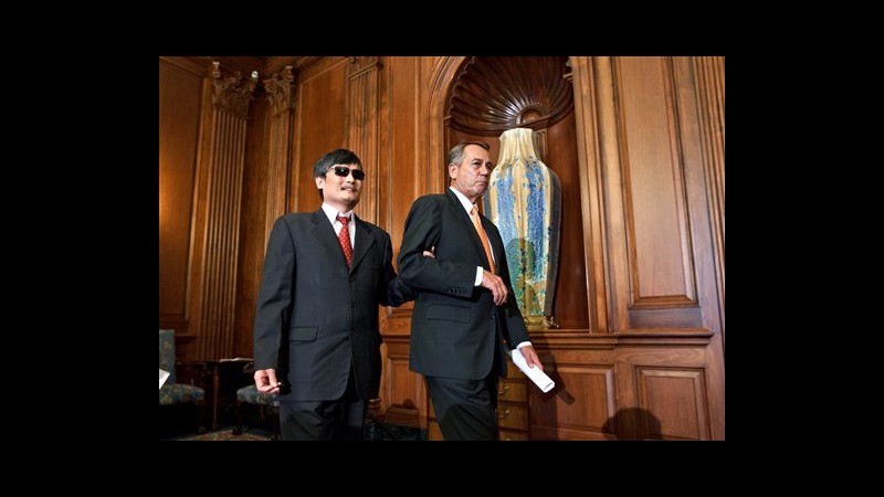 Attivista cinese Chen Guangcheng accolto da Boehner al Congresso Usa