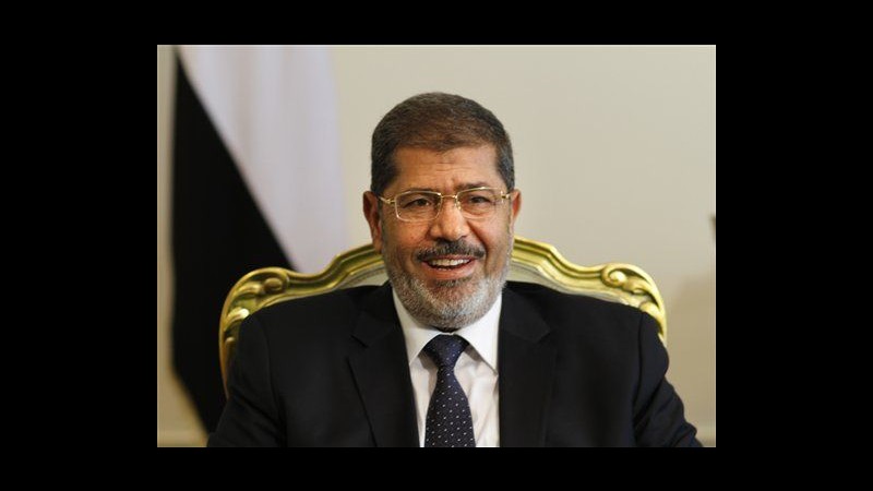 Morsi scrive a Peres: Spero di rilanciare colloqui pace Medioriente