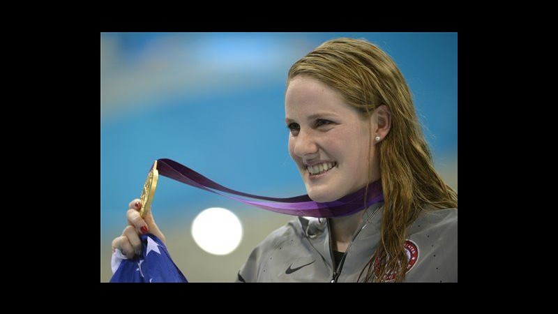 Londra 2012, Justin Bieber è un fan della nuotatrice Missy Franklin