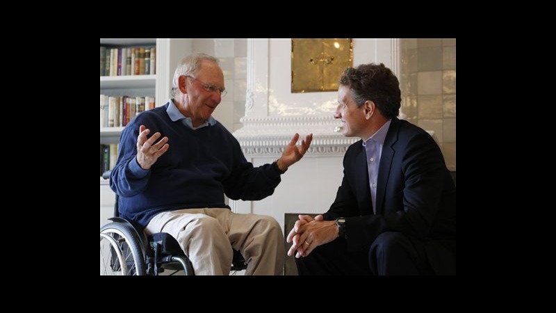 Crisi, Geithner-Schaeuble: Fiduciosi su riforme eurozona