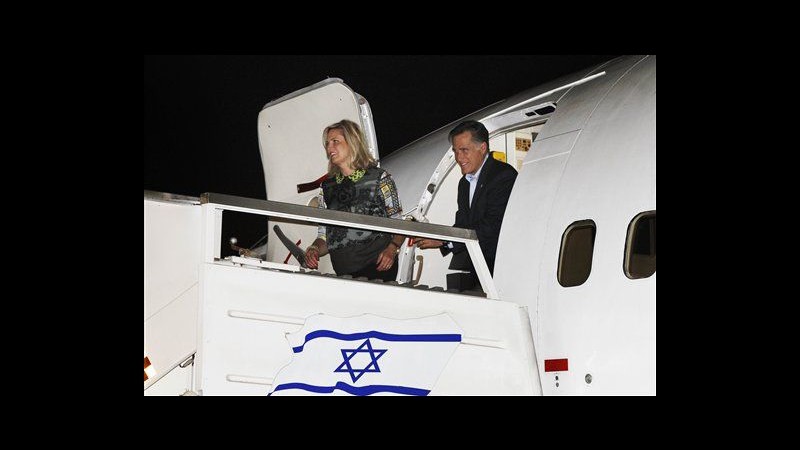 Usa 2012, Romney in Israele, ha visto Netanyahu e Peres