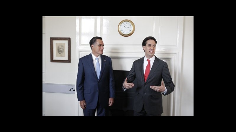 Romney a Ed Miliband: Relazioni speciali tra Usa e Regno Unito
