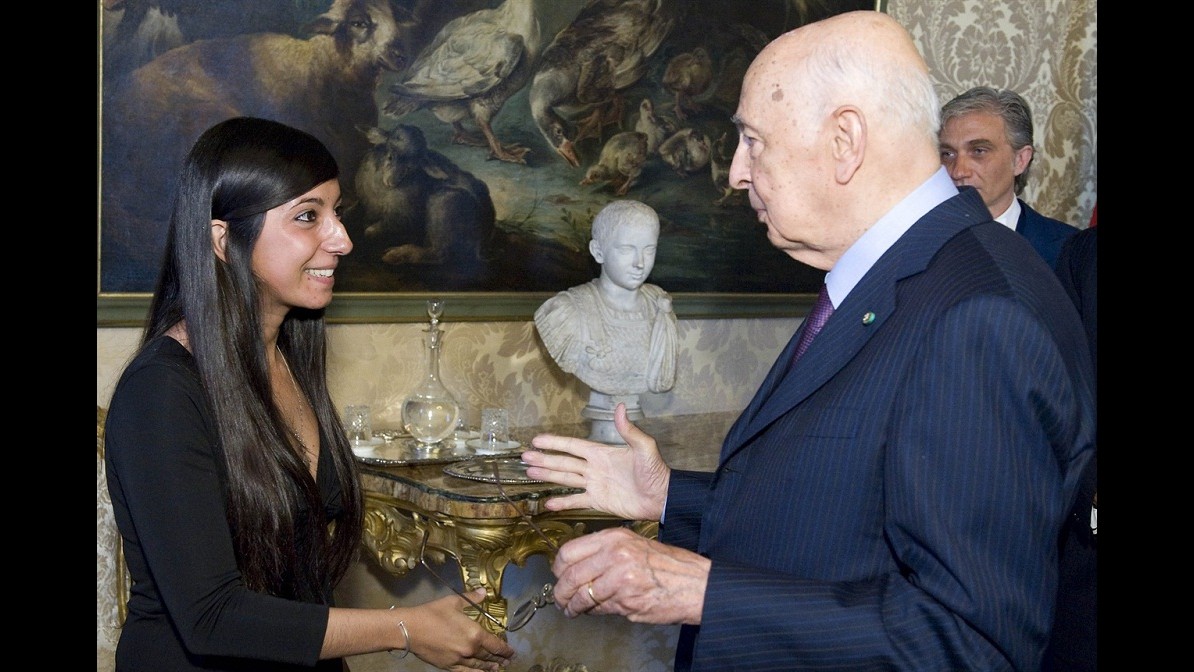 Rossella Urru al Quirinale
