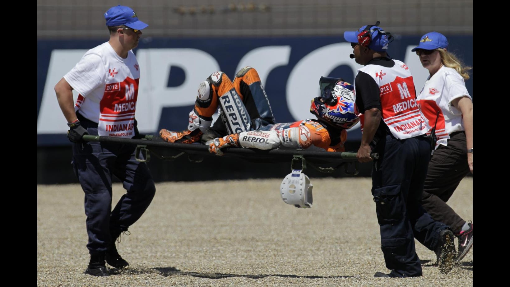MotoGp, Indianapolis: pole a Pedrosa, male Rossi. Paura per Stoner