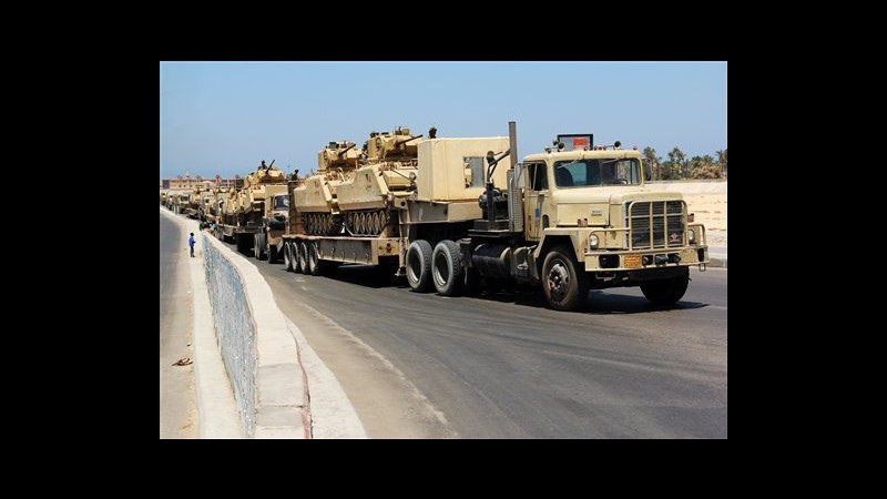 Sinai: 7 militanti uccisi durante raid esercito egiziano