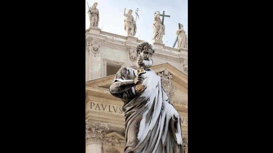 Roma, slitta per furto il miracolo delle neve a Santa Maria Maggiore