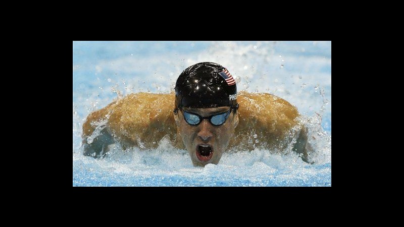 Londra 2012, sempre e solo Phelps: oro 100 farfalla, 21 medaglie