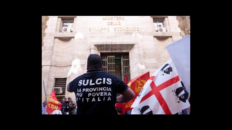 Protesta Sulcis da Sardegna a Roma, oggi incontro a ministero