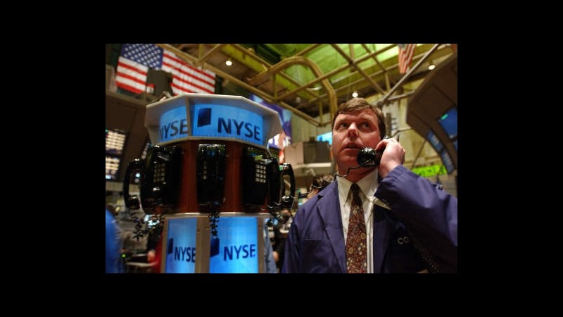 Borsa, Wall Street in negativo: Dow Jones -0,54%, Nasdaq -0,66%