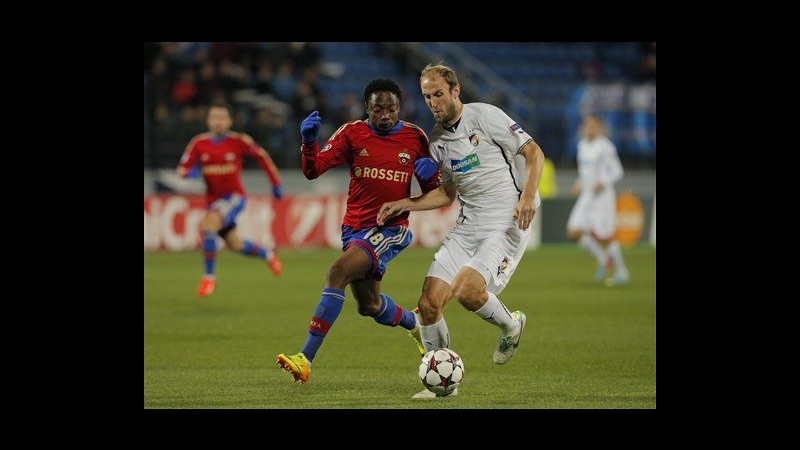 Champions League, Cska-Viktoria Plzen 3-2: a segno anche Honda