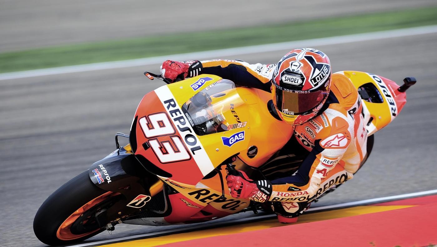 MotoGp, Aragon: settima pole position stagionale per Marquez, Rossi ottimo quarto