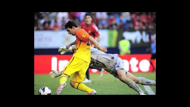 Super Messi trascina Barça a Pamplona, Real Madrid ko a Getafe
