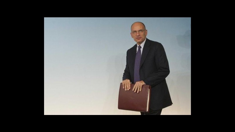 Letta: Nella legge di Stabilità un piano per ridurre tasse sul lavoro