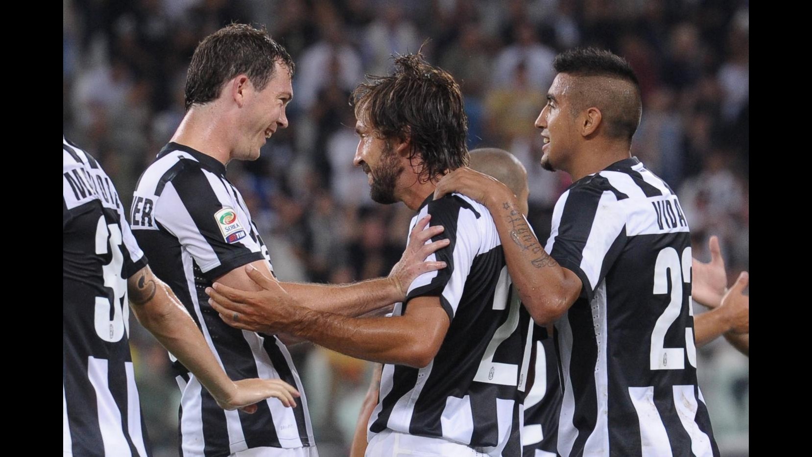 Juve, ok la prima senza Conte. Lichtsteiner e Pirlo domano il Parma