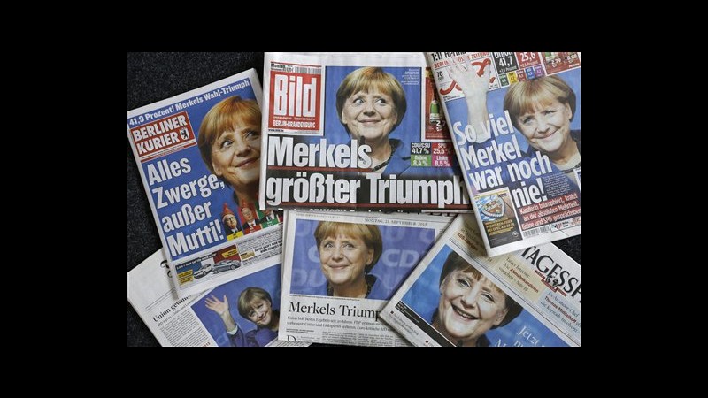 Germania, Merkel vince elezioni: verso coalizione con Spd