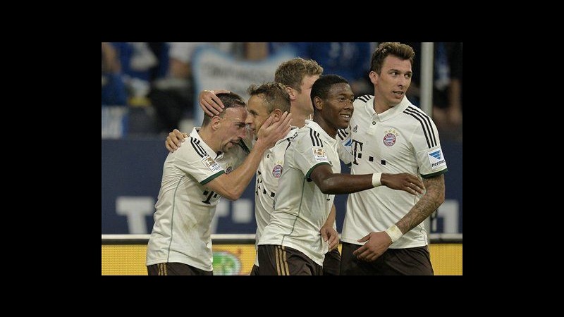 Bundesliga: Bayern travolgente, poker in trasferta allo Schalke. Frena il Borussia Dortmund