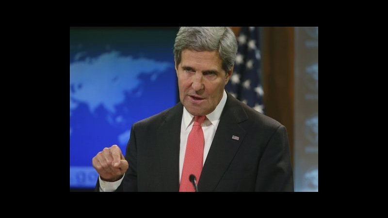 Siria, Kerry: Consiglio Onu approvi risoluzione su armi chimiche