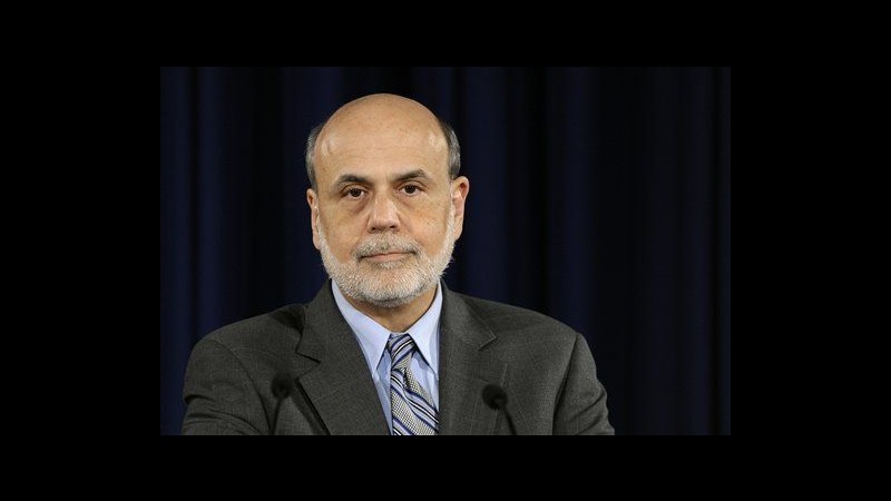 Usa, Bernanke: Mercato lavoro ancora lontano da aspettative
