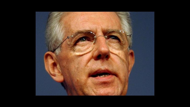 Monti: Vedo vicino momento in cui usciremo dalla crisi