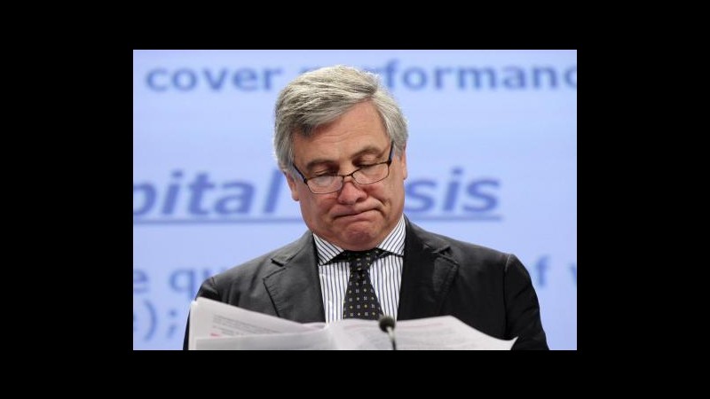 Debiti Pa, Tajani: Italia rispetti norme Ue o procedura infrazione