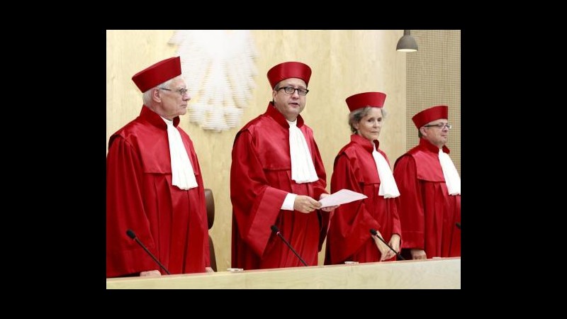 Crisi, Corte tedesca: Via libera condizionato a fondo Esm