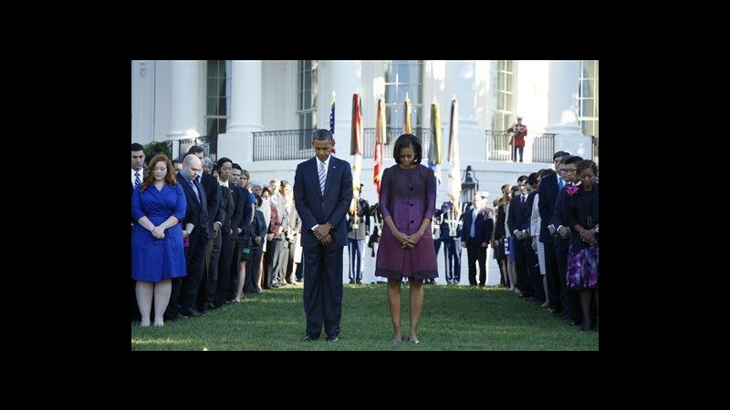 11 settembre, Obama ricorda vittime alla Casa Bianca e al Pentagono