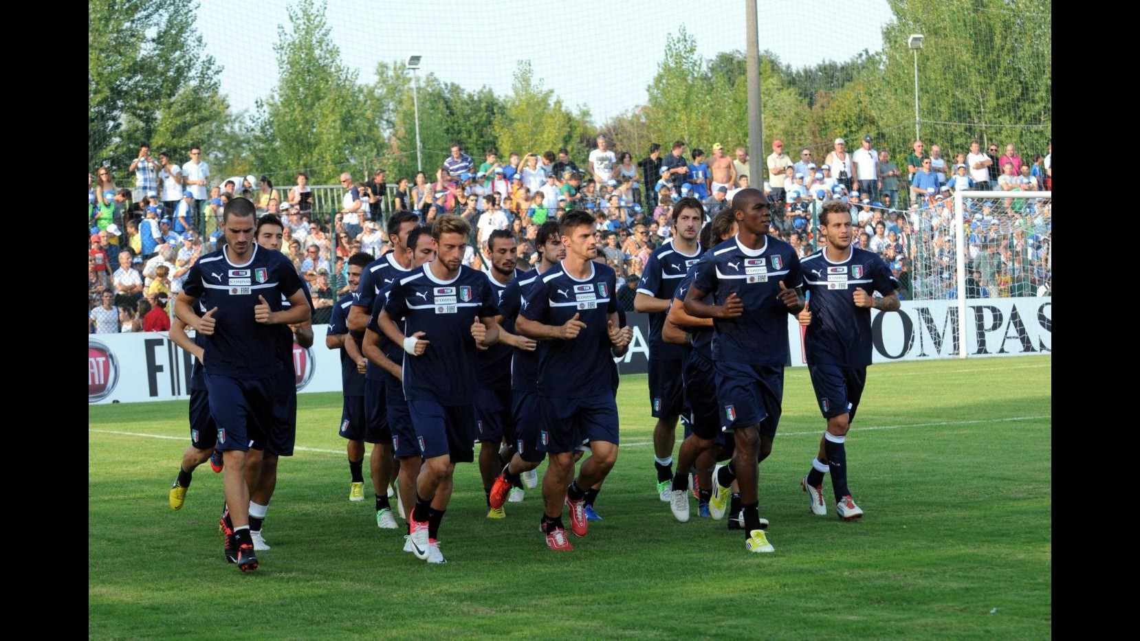 Nazionale, bagno di folla a Medolla per allenamento degli azzurri