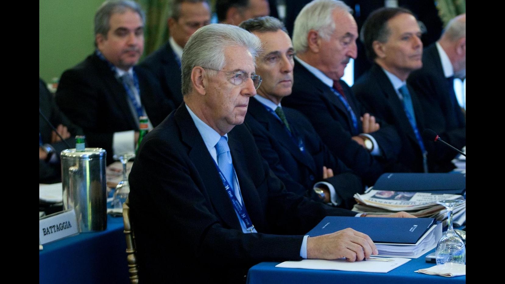Monti: Condivido pienamente visione e idee di Shimon Peres