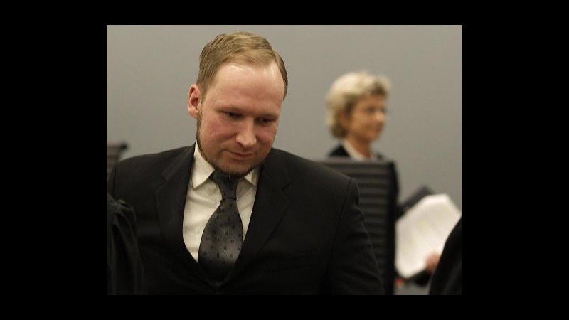 Norvegia, Breivik conferma rinuncia a ricorso: caso chiuso formalmente