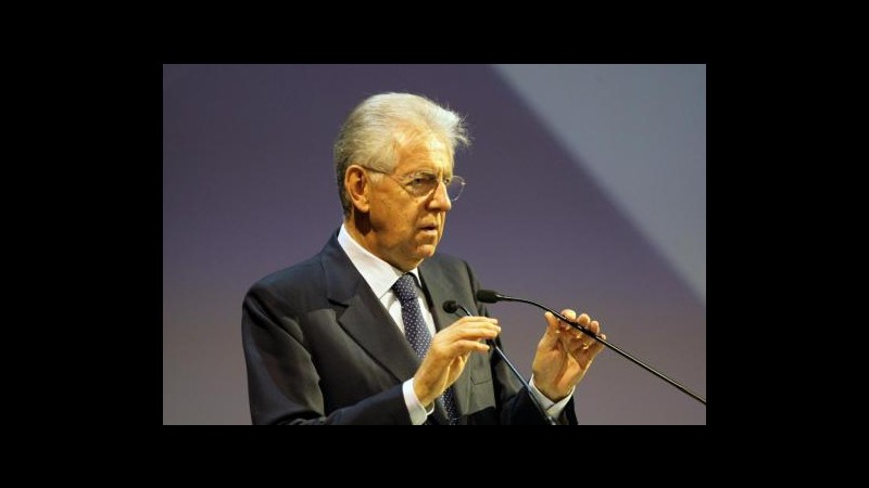 Monti: Obiettivo crescita al Sud, ma serve svolta culturale