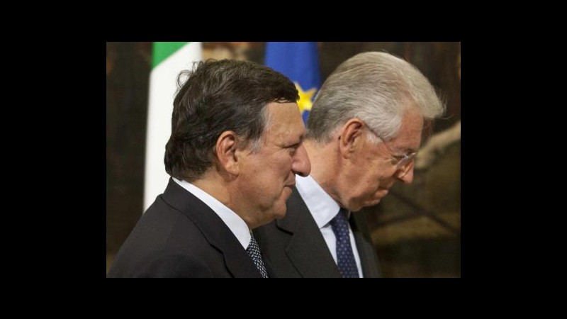 Barroso: Italia sulla strada giusta ma sarà lunga