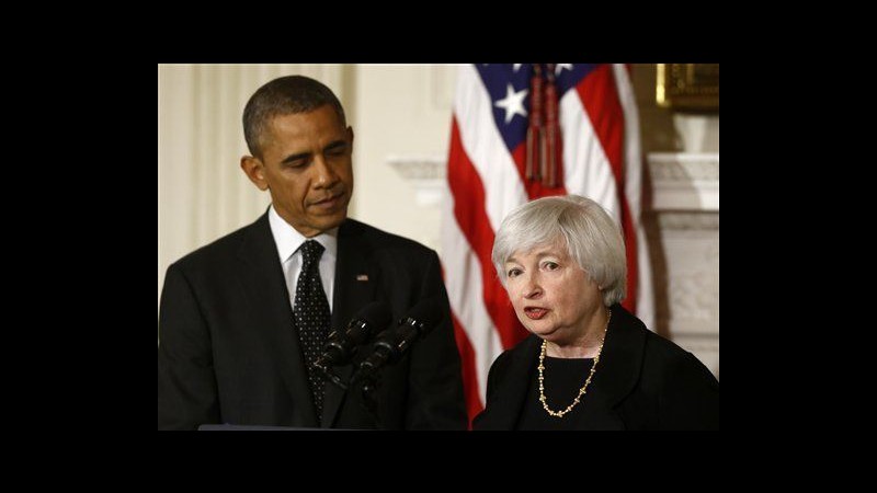 Yellen nominata presidente Federal Reserve: Fare di più per rafforzare economia Usa