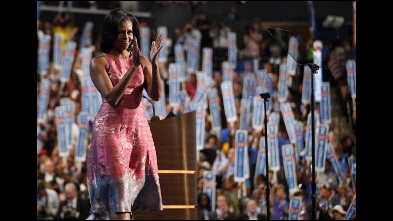 In produzione l’abito di Michelle Obama alla convention democratica