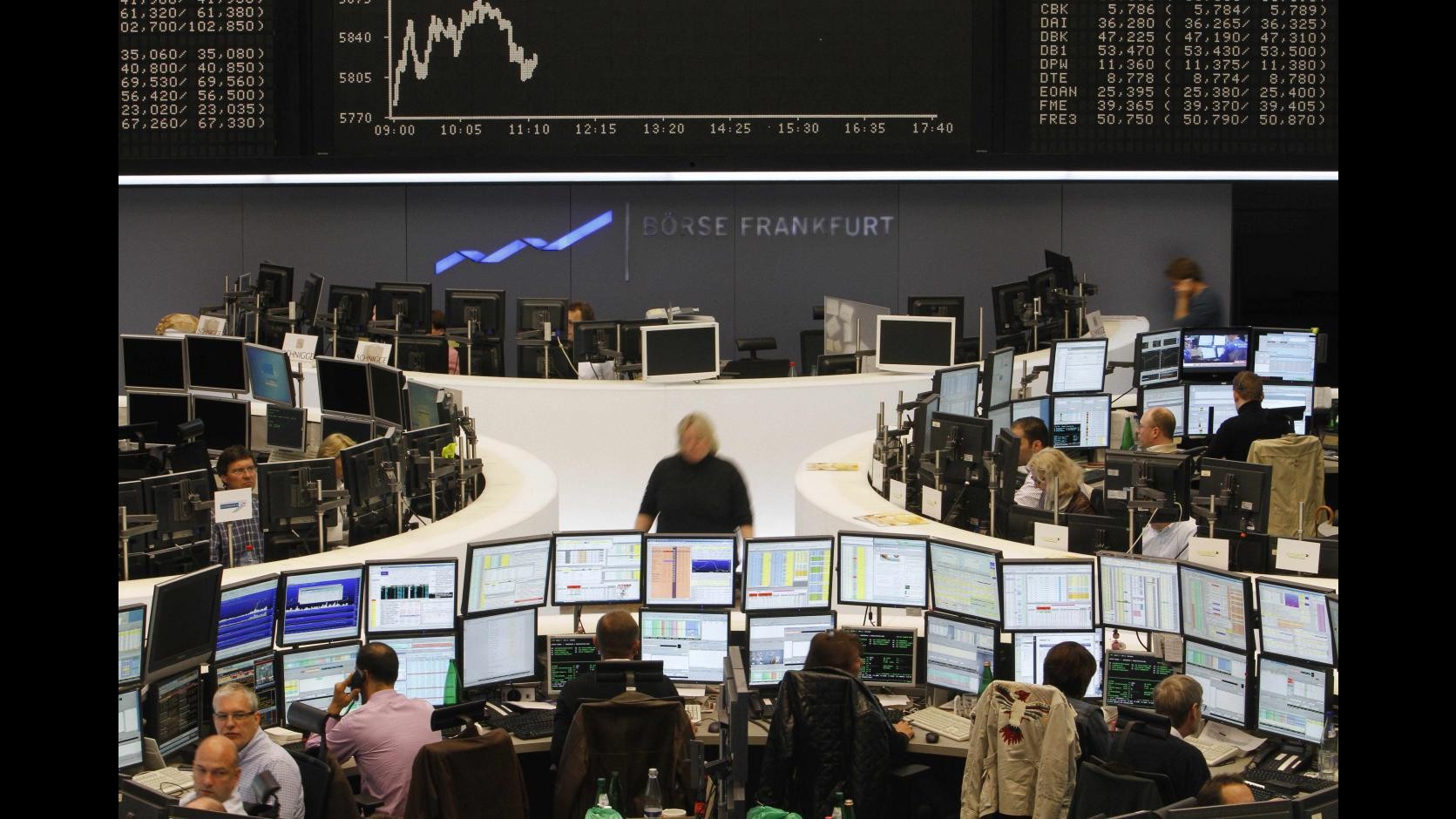 Lo spread scende sotto quota 400 in apertura, Btp sotto il 5,50%