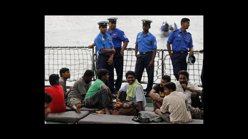 Sri Lanka, salvati 70 migranti bloccati in acque internazionali