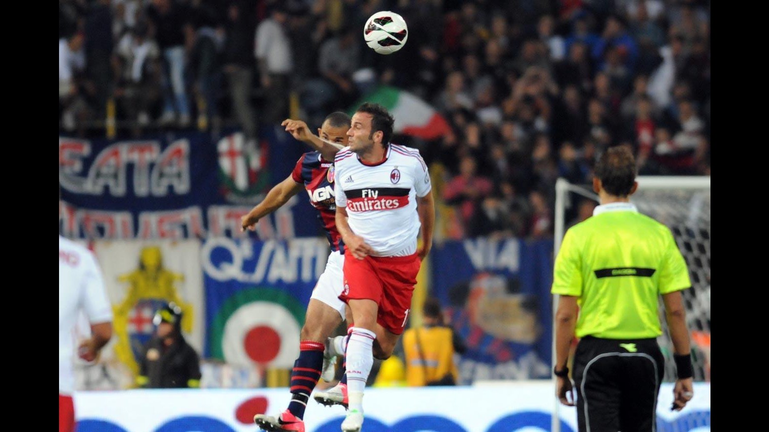 Pazzini rianima il Milan con una tripletta, Bologna battuto 3-1