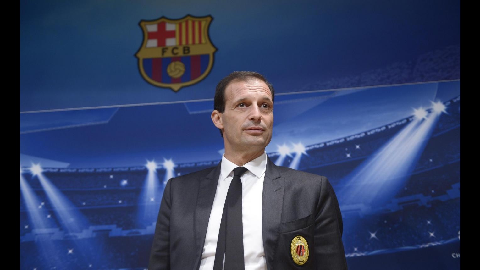 Allegri: Contro Barcellona serve grande gara, Milan non sarà vittima sacrificale